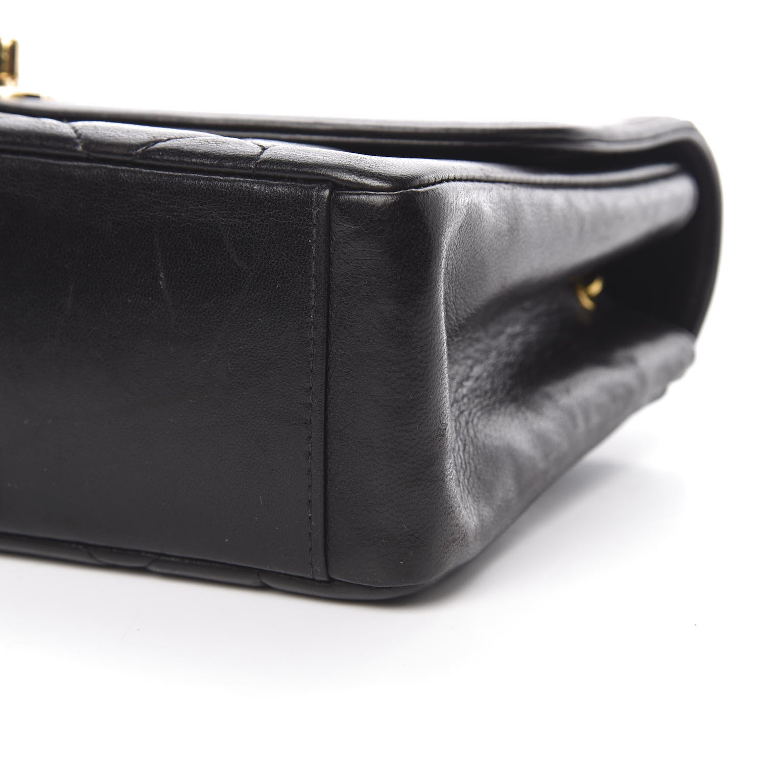 Chanel Lambskin Quilted Medium Single Flap Black 11 of 14