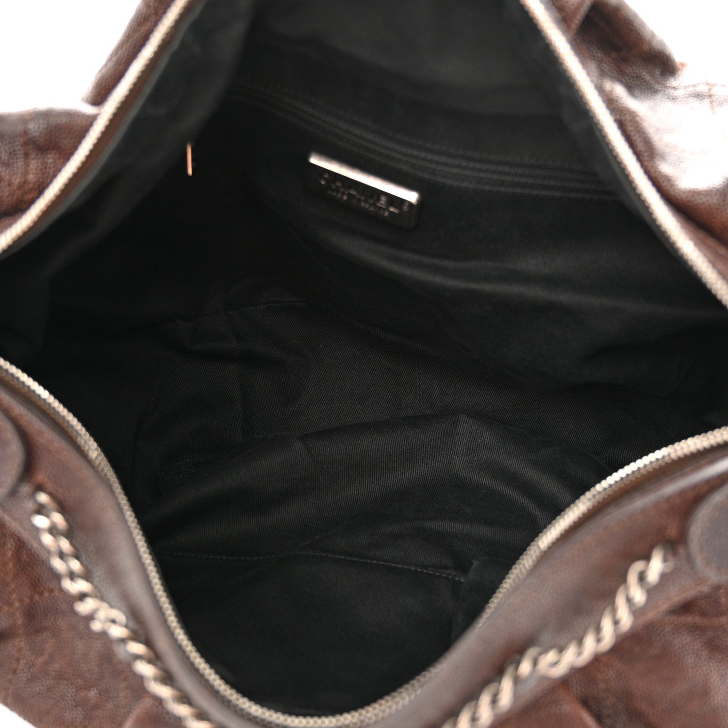 Chanel Caviar Outdoor Ligne Large Hobo Brown 5 of 11