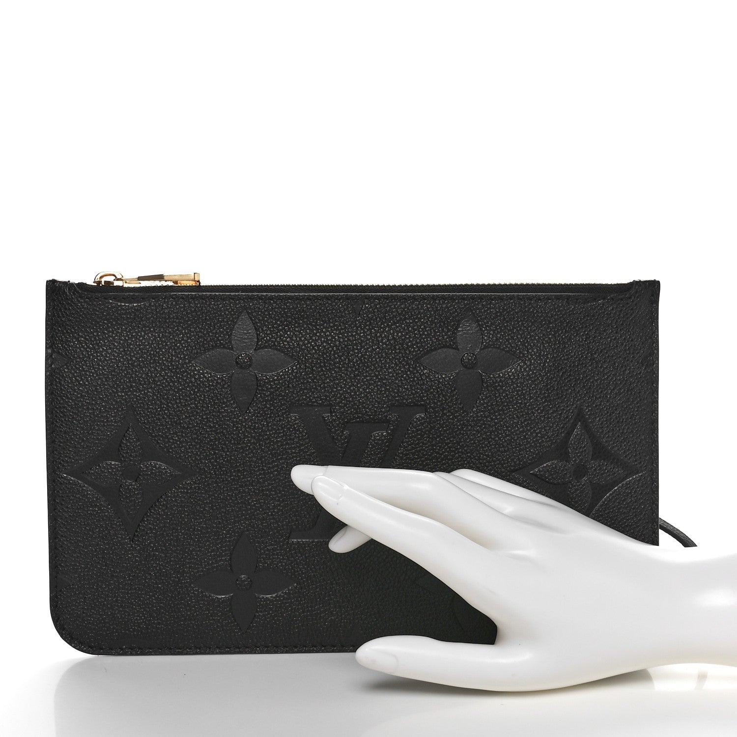 Louis Vuitton Empreinte Monogram Giant Neverfull MM Pochette Black 2 of 7