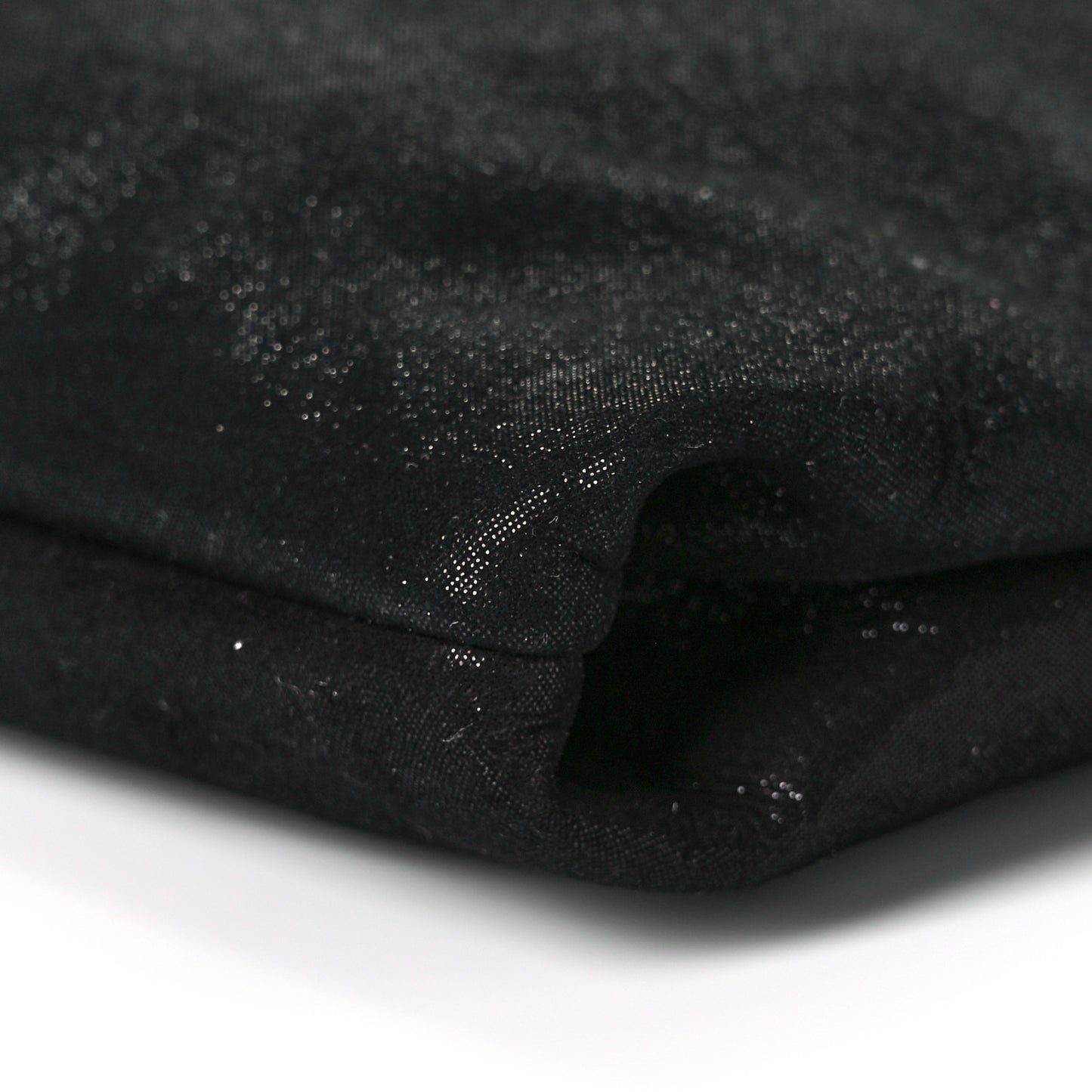 Shimmer Suede Callie Clutch Bag Black