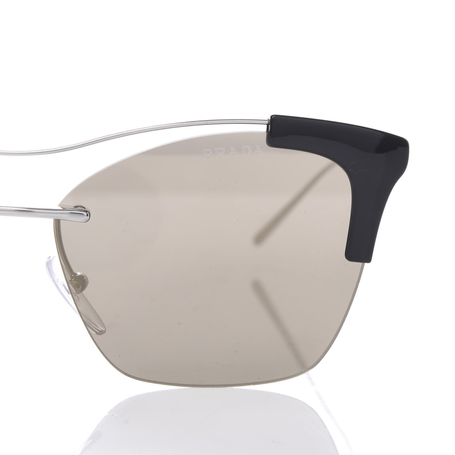 Prada Cat Eye Sunglasses SPR 21U Black 5 of 8