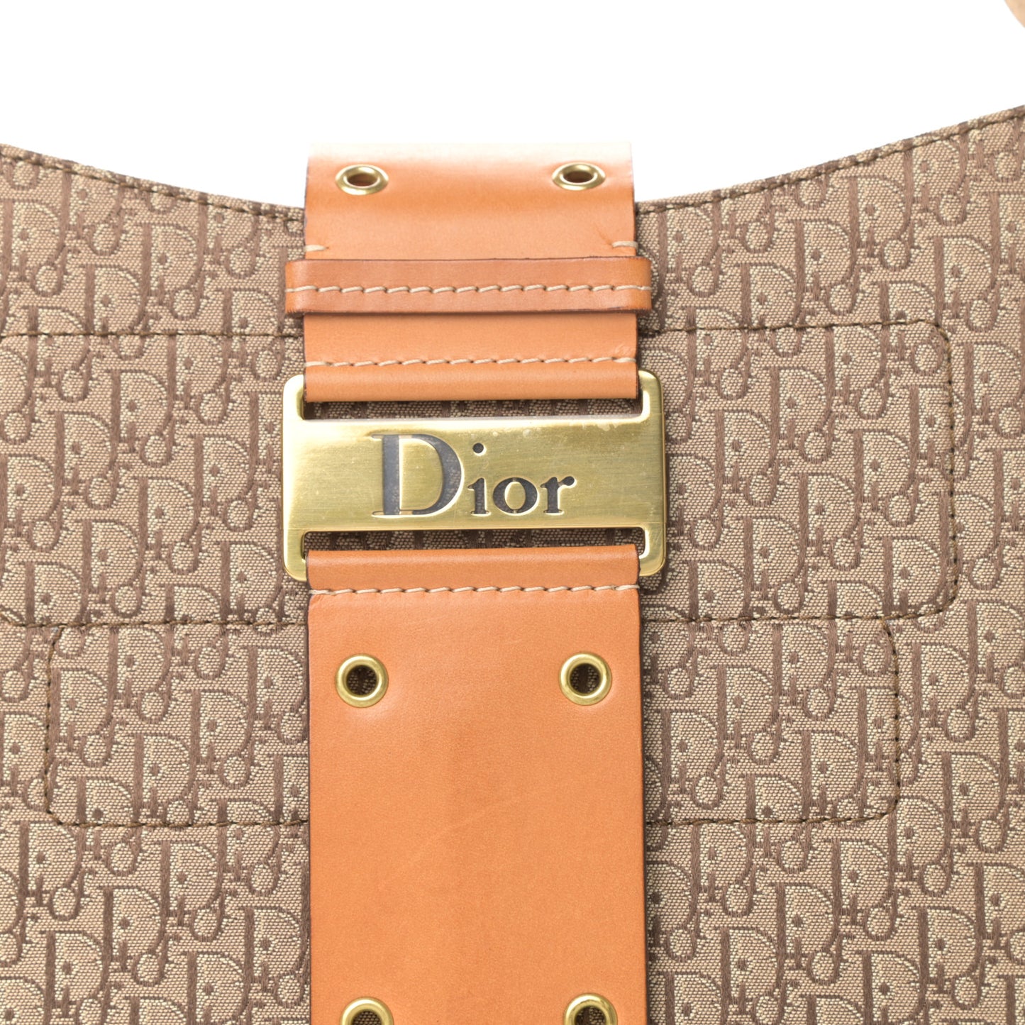 Calfskin Monogram Street Chic Large Columbus Ave Beige