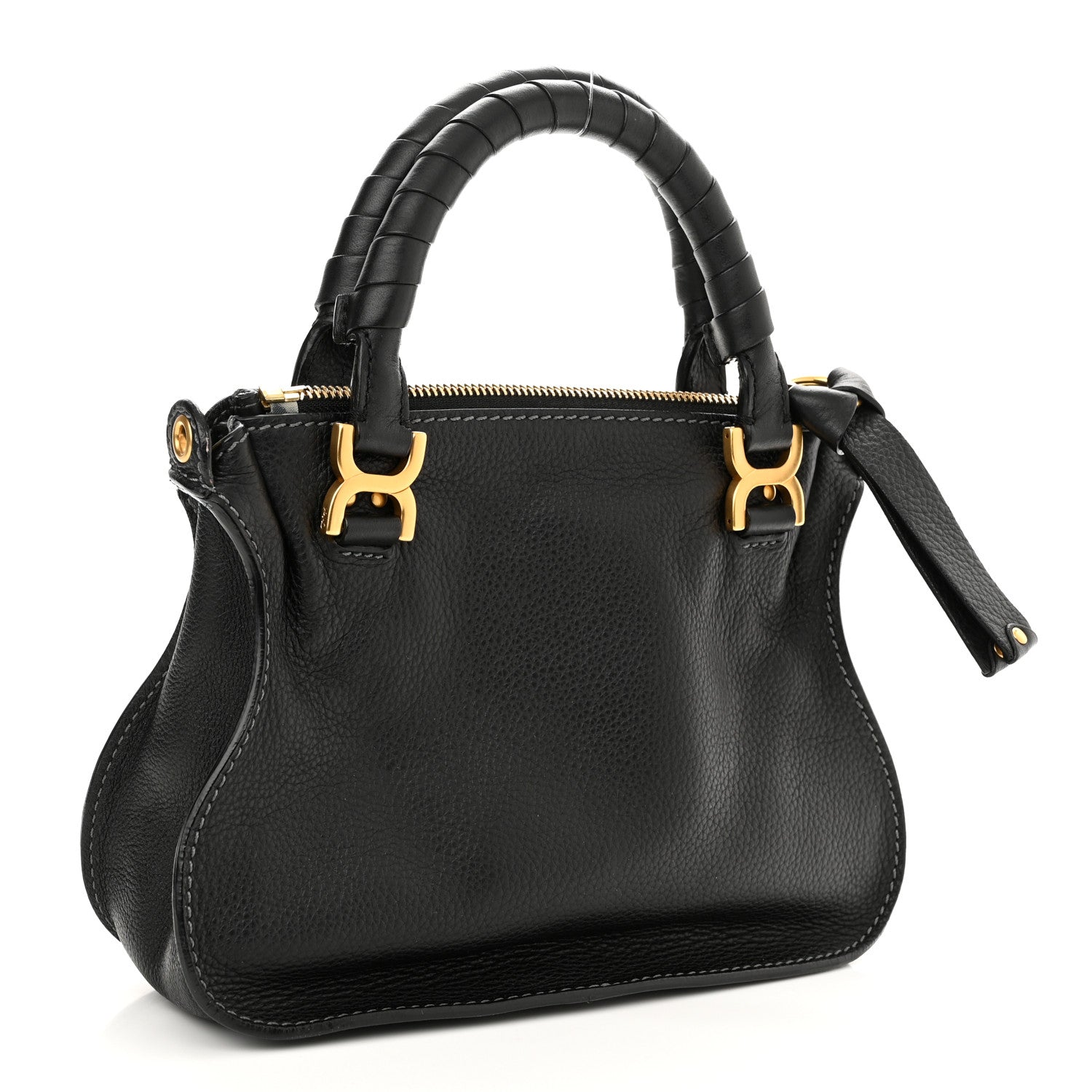 Chloe Calfskin Mini Marcie Satchel Black 2 of 9