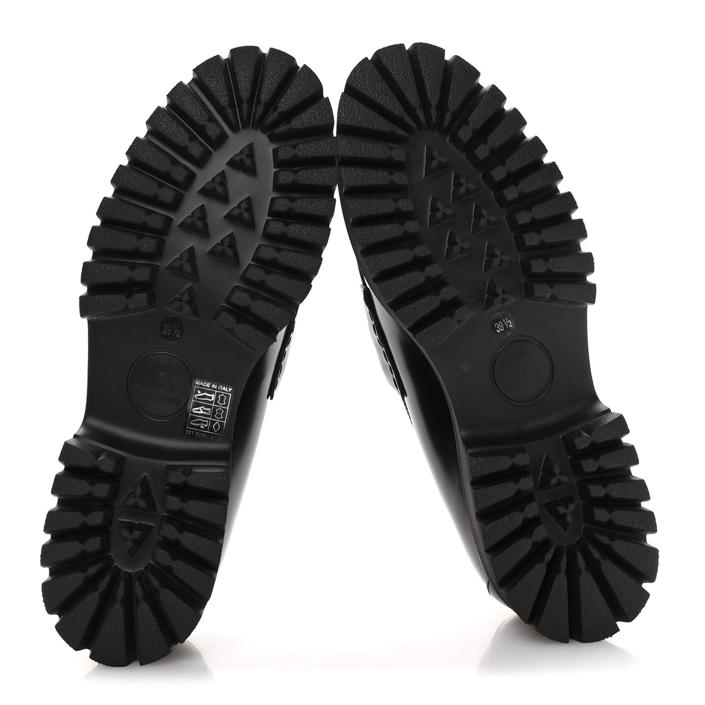 Cordovan Lux Womens Horsebit 45mm Platform Loafers 39.5 Black
