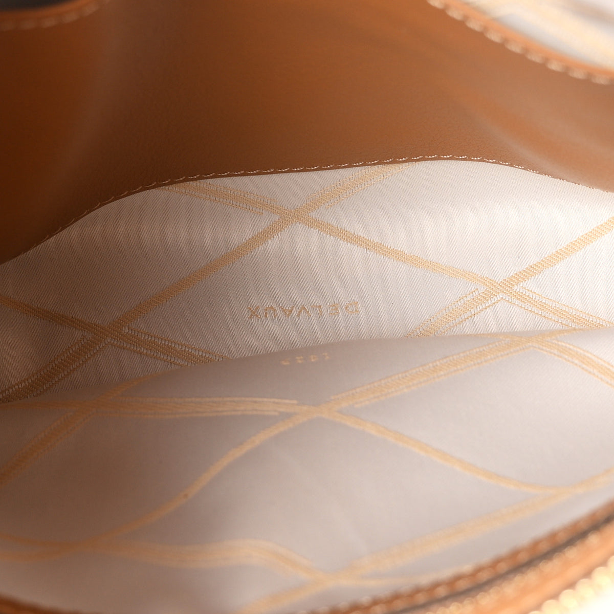 Delvaux Calfskin Louise Pochette Camel 6 of 10