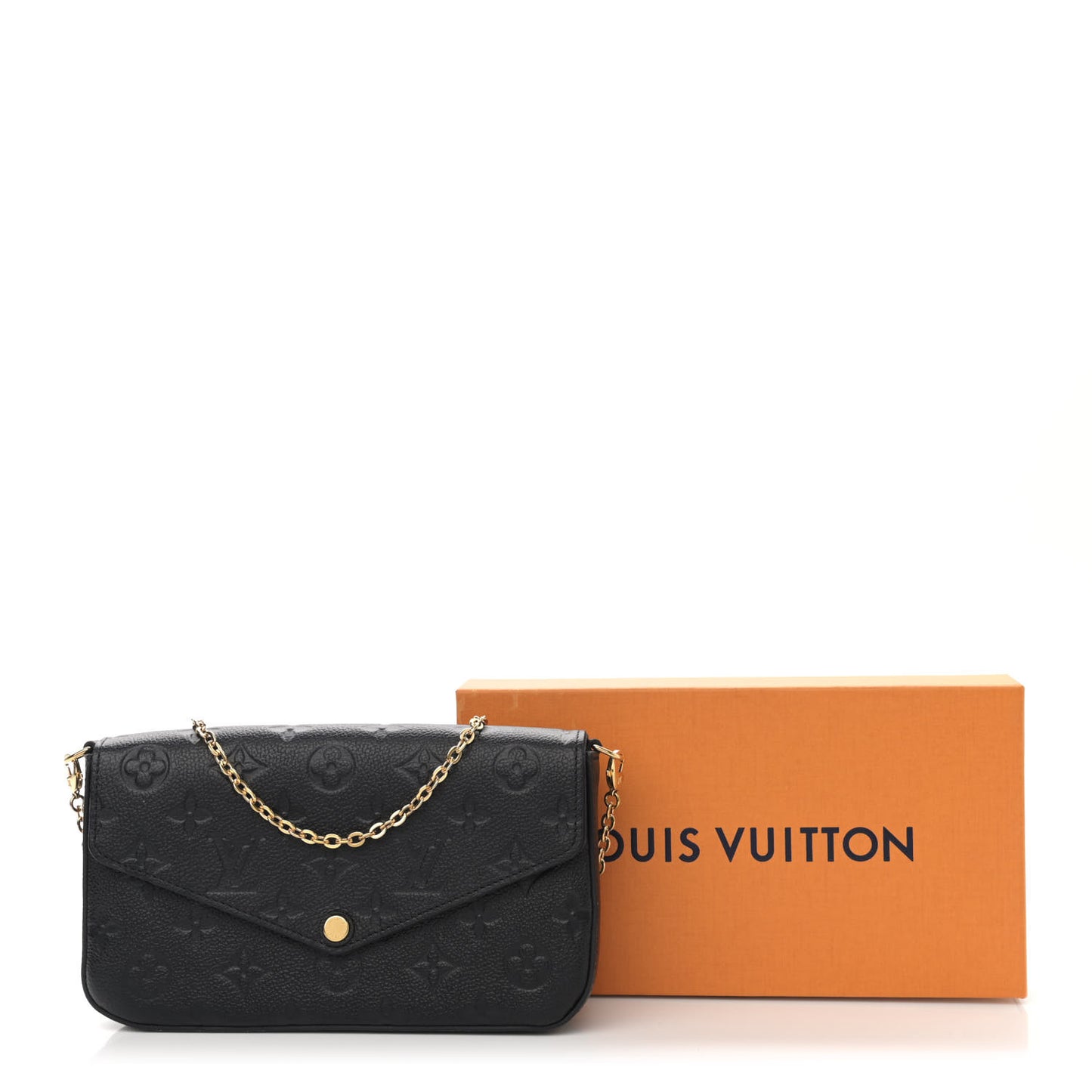 Empreinte Pochette Felicie Chain Wallet Black