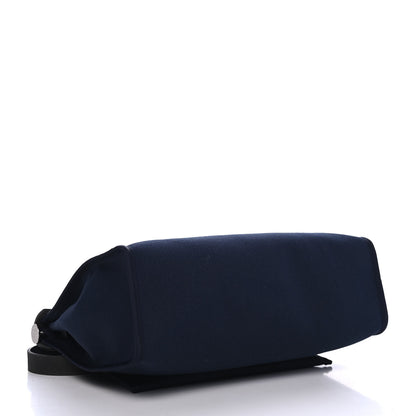Hermes Toile Vache Hunter Herbag Zip PM 31 Bleu Marine Black 3 of 4