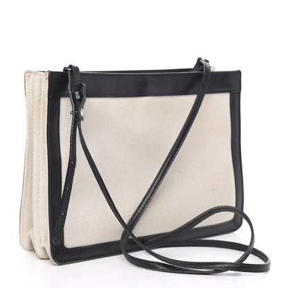 Balenciaga Cotton Canvas Pochette Crossbody Bag Black 3 of 18