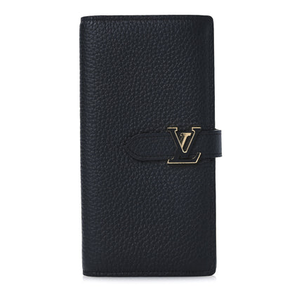 Louis Vuitton Taurillon LV Vertical Capucines Wallet Black Arizona 1 of 9