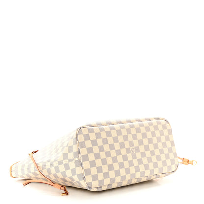 Louis Vuitton Damier Azur Neo Neverfull MM Rose Ballerine 5 of 10