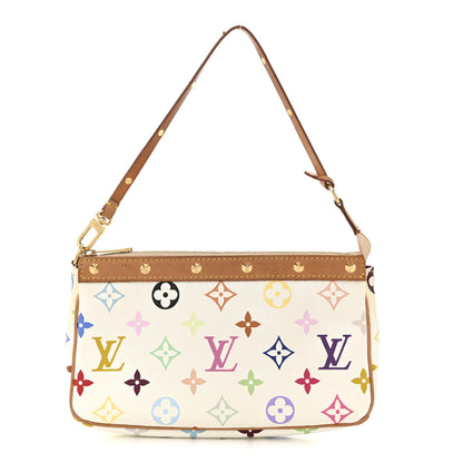 Louis Vuitton Monogram Multicolor Pochette Accessories White 1 of 15