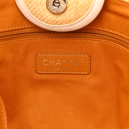 Chanel Woven Straw Raffia Medium Deauville Tote Beige 6 of 22