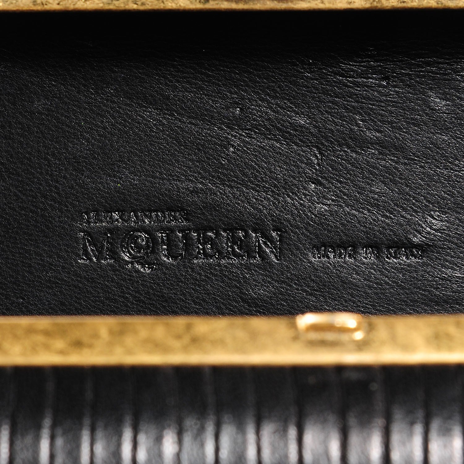 Alexander McQueen Leather Skull Box Clutch Black 5 of 7
