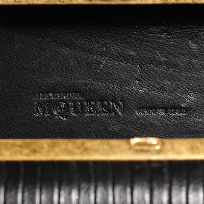 Alexander McQueen Leather Skull Box Clutch Black 5 of 7