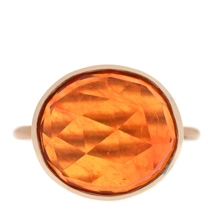 Irene Neuwirth 18K Yellow Gold Fire Opal Oval Cocktail Ring 54 6.75 1 of 4