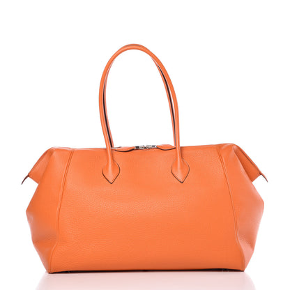 Hermes Taurillon Clemence Paris Bombay 37 Orange 4 of 27