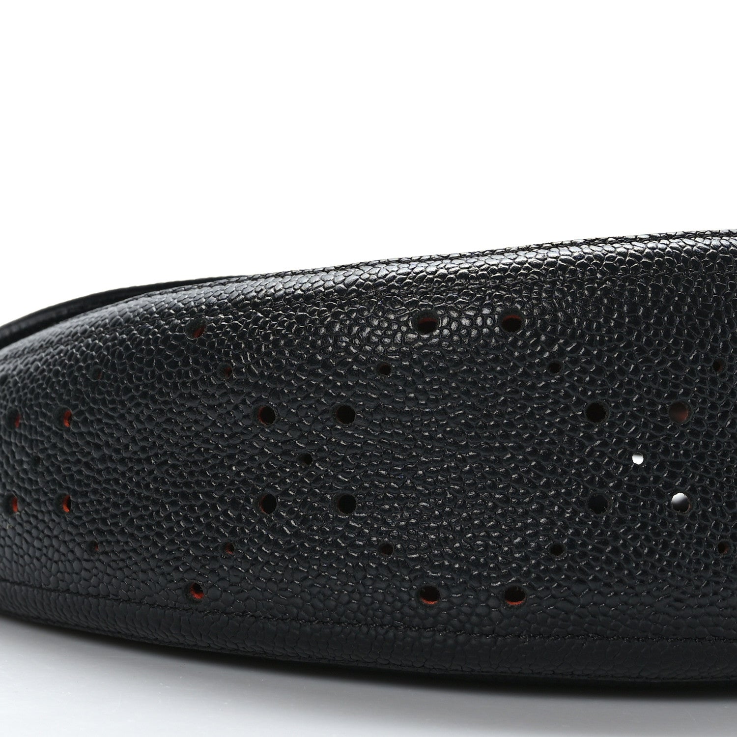 Chanel Caviar Perforated Messenger Bag Black 8 of 9
