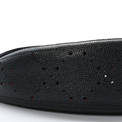 Chanel Caviar Perforated Messenger Bag Black 8 of 9