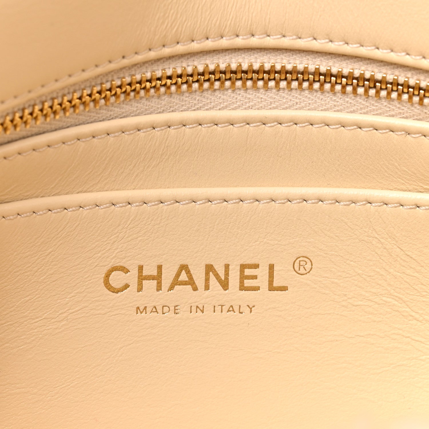 Chanel Shearling Lambskin Quilted Small CC Chain Flap Ecru 6 of 9