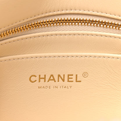 Chanel Shearling Lambskin Quilted Small CC Chain Flap Ecru 6 of 9