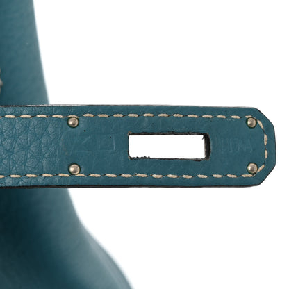 Hermes Togo Birkin 35 Blue Jean 7 of 12