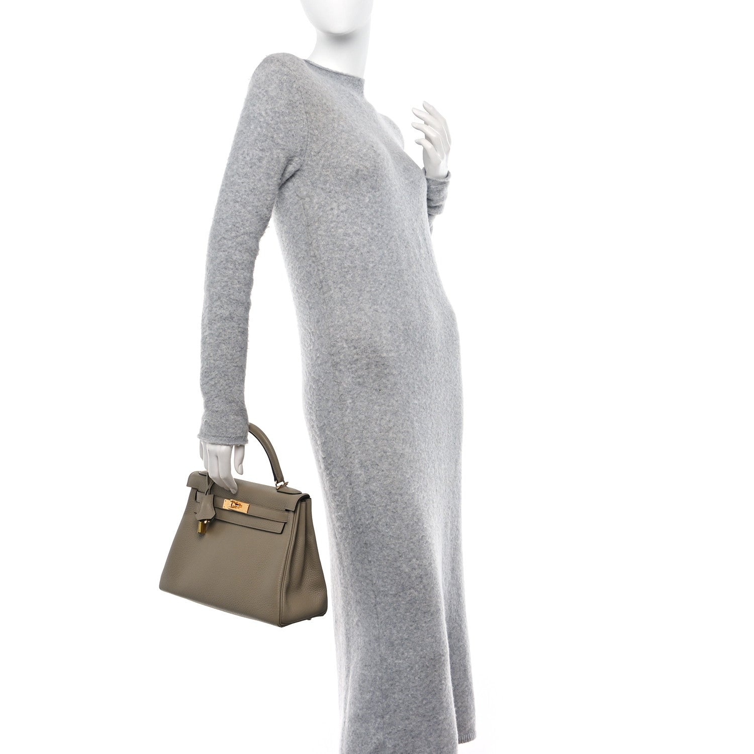 Hermes Togo Kelly Retourne 28 Beige Marfa 2 of 14