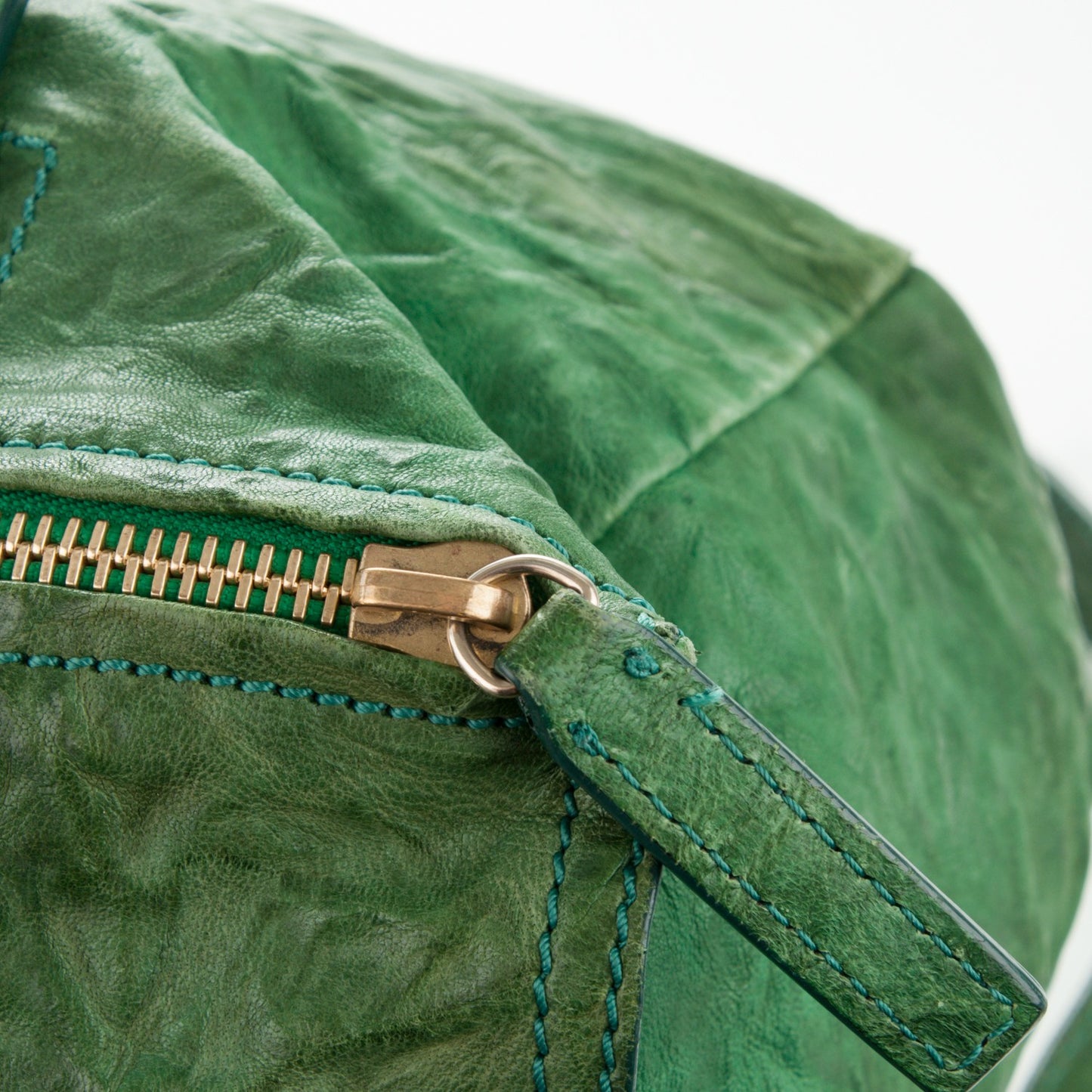 Tumbled Sheepskin Medium Pandora Emerald