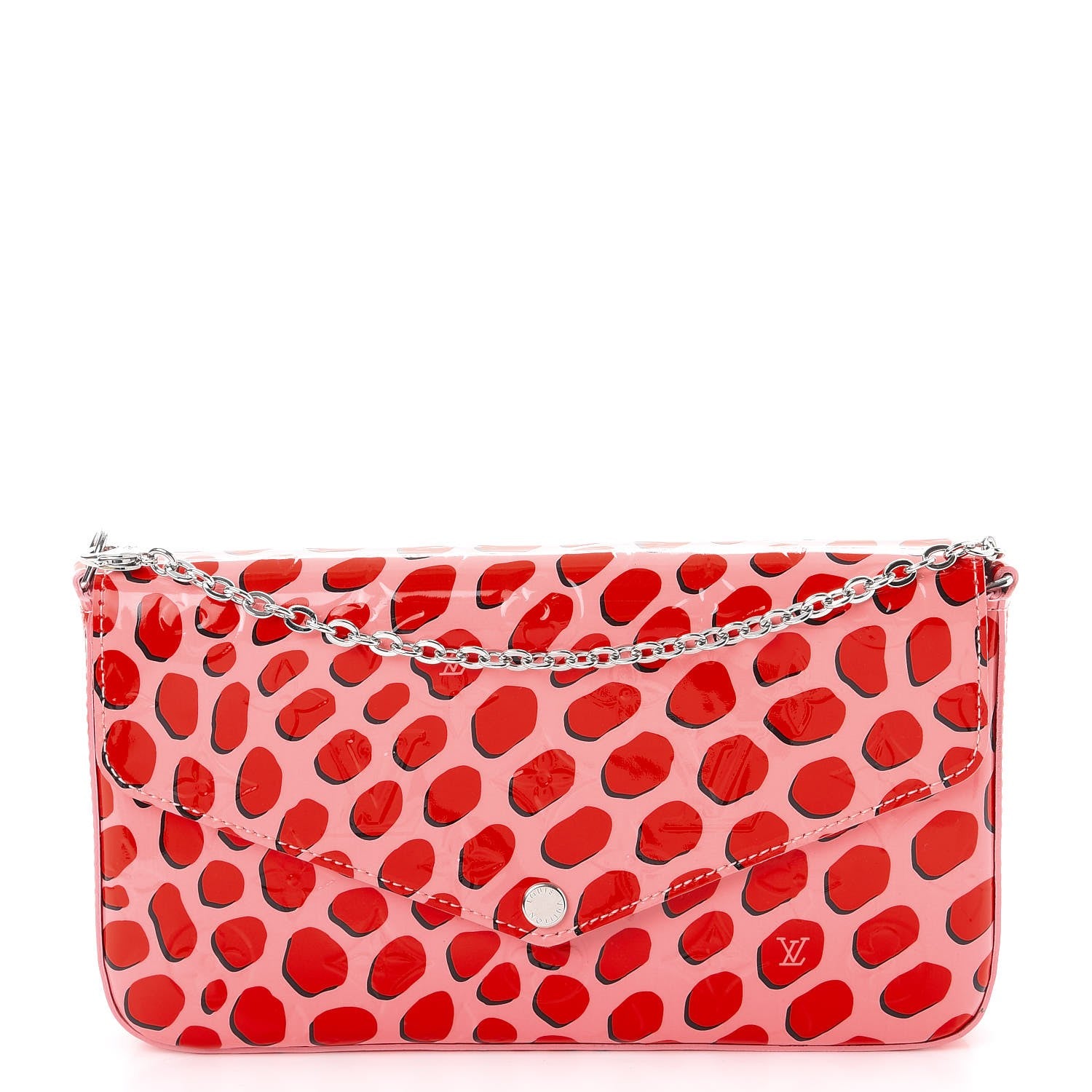 Louis Vuitton Vernis Jungle Dots Pochette Felicie Sugar Pink Poppy 1 of 11
