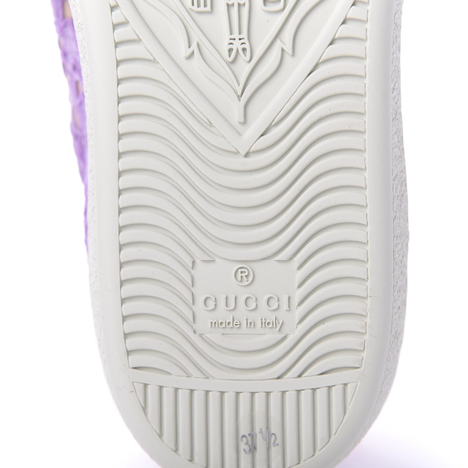 Gucci Lace Crystal Sylvie Web Flower Leaf Womens Ace Sneakers 37.5 Wisteria Perfect Pink 7 of 10
