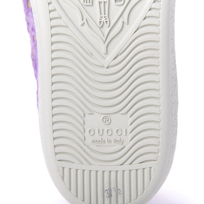 Gucci Lace Crystal Sylvie Web Flower Leaf Womens Ace Sneakers 37.5 Wisteria Perfect Pink 7 of 10