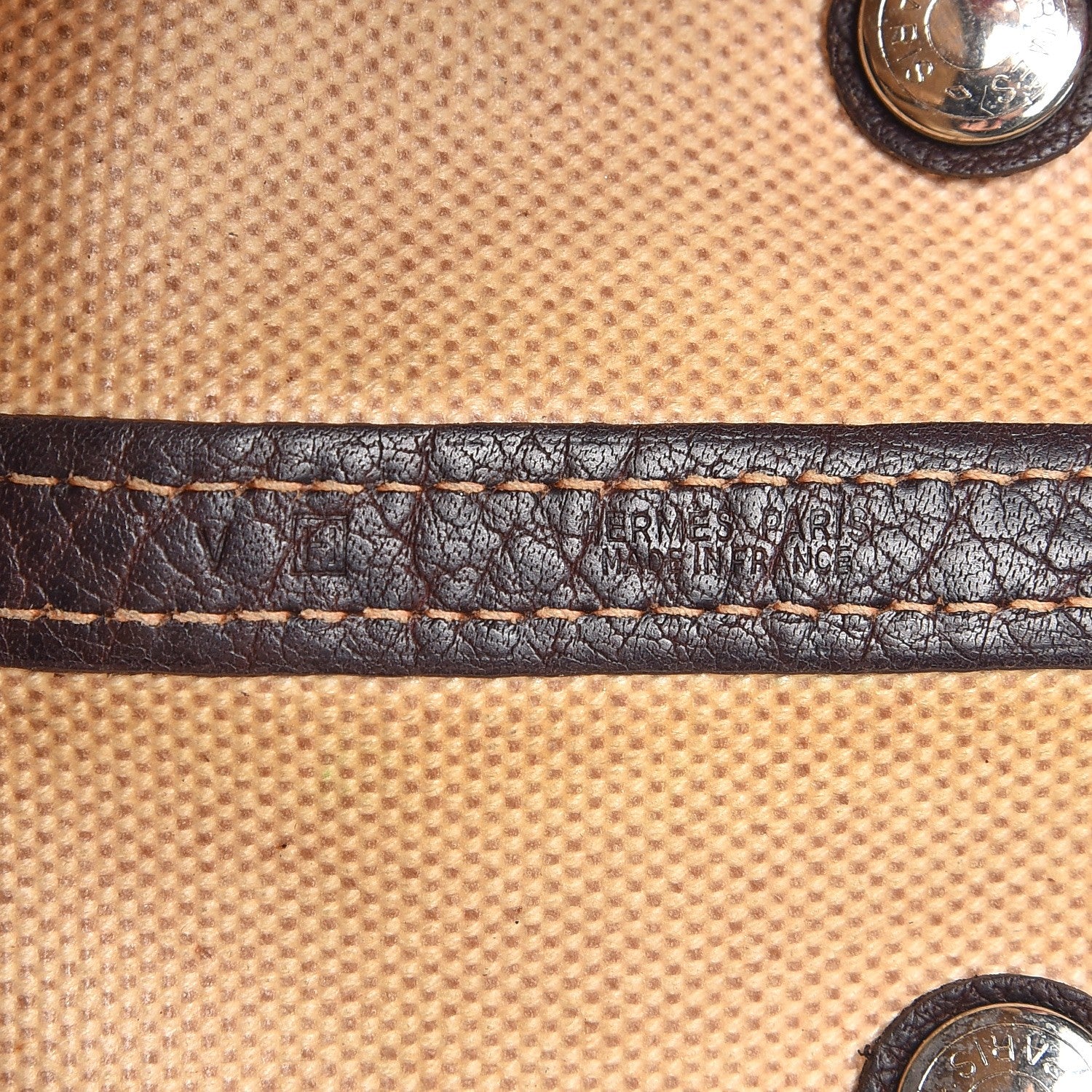 Hermes Toile Buffalo Garden Party Tote 30 TPM Marron Fonce 11 of 19