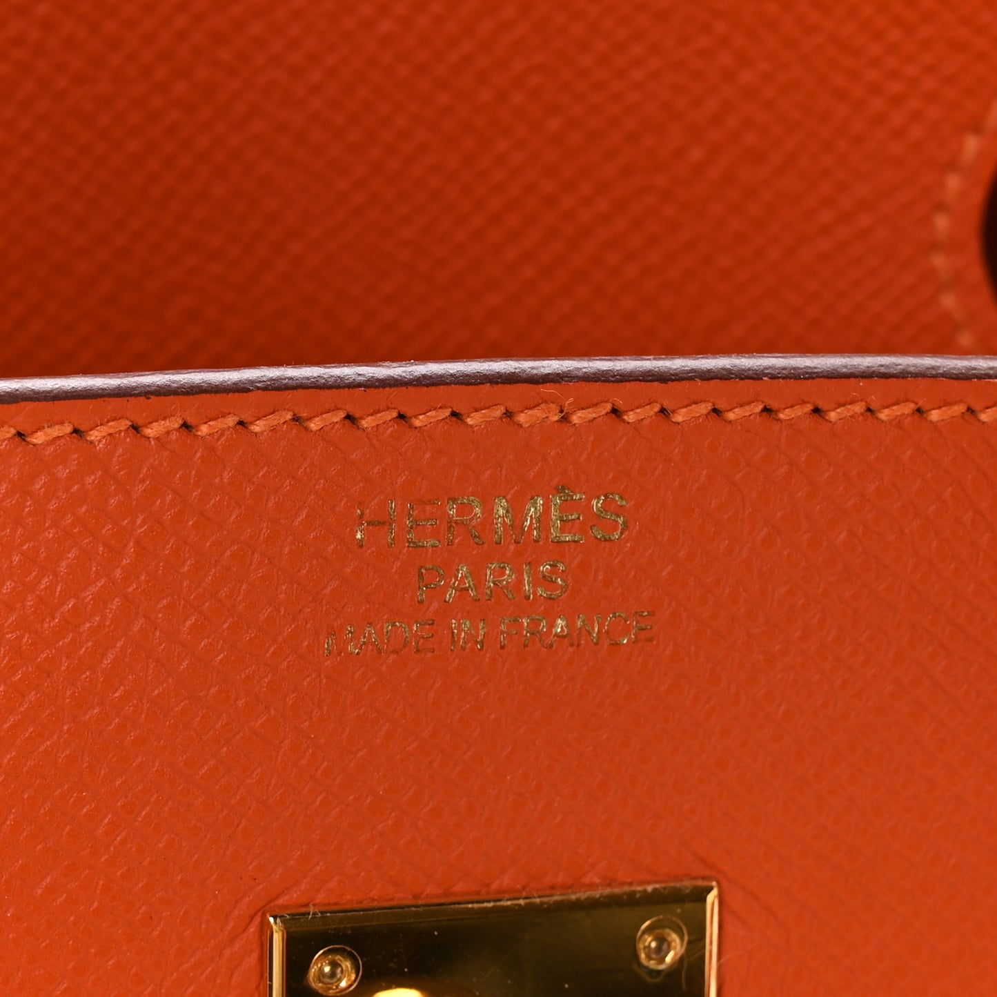 Epsom Birkin 35 Orange