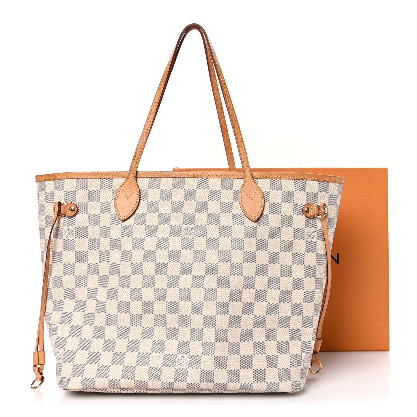 Damier Azur Neo Neverfull MM Rose Ballerine