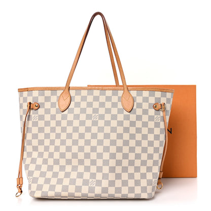 Louis Vuitton Damier Azur Neo Neverfull MM Rose Ballerine 12 of 12