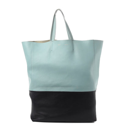 Celine Lambskin Vertical Bi-Cabas Blue Black 1 of 21