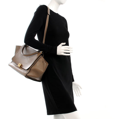 Celine Smooth Calfskin Medium Trapeze Taupe 2 of 10