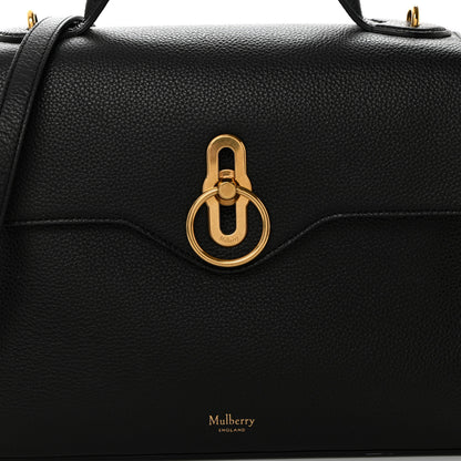 Mulberry Small Classic Grain Calfskin Small Seaton Black 9 of 11