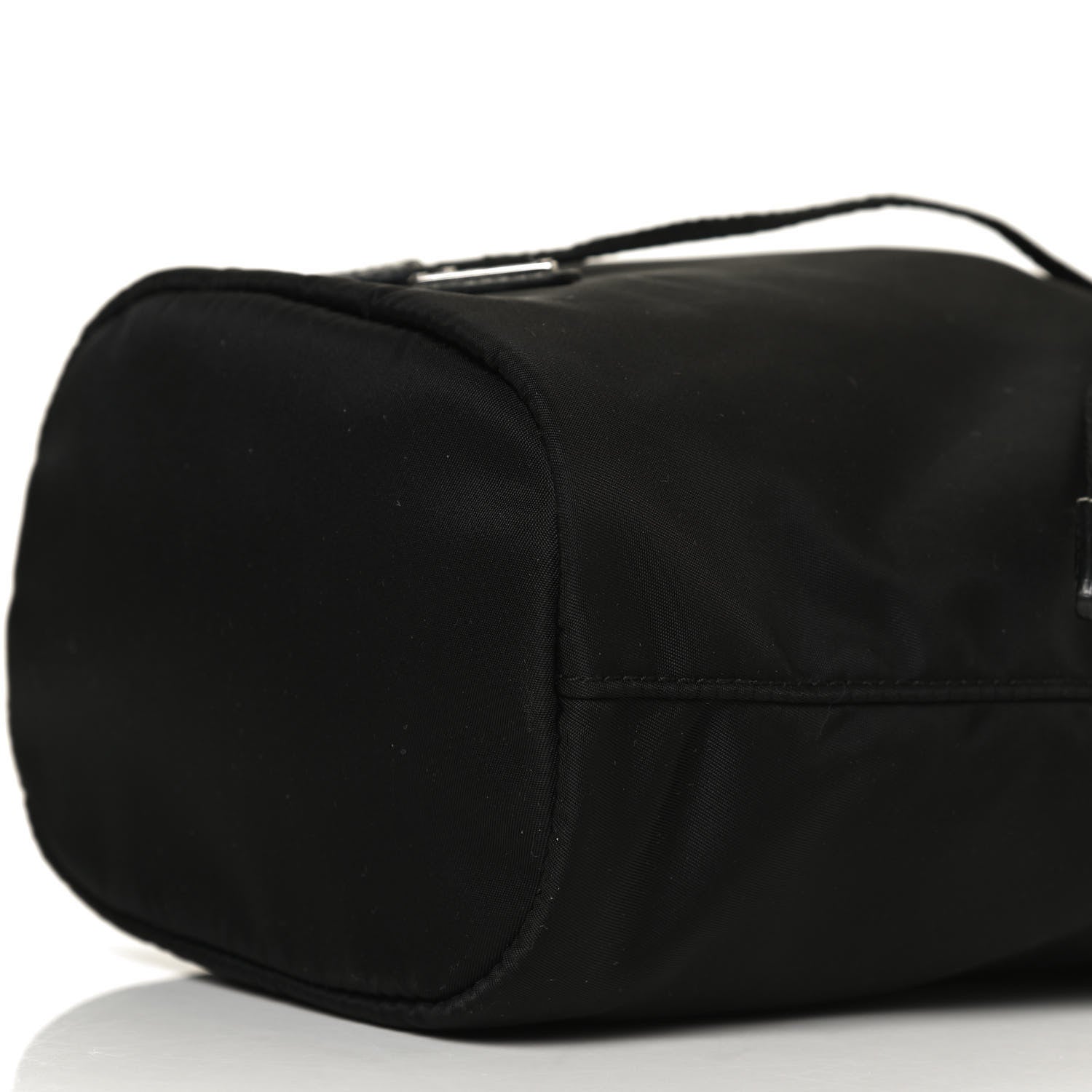 Prada Saffiano Tessuto Nylon Vela Bucket Wristlet Black 8 of 8