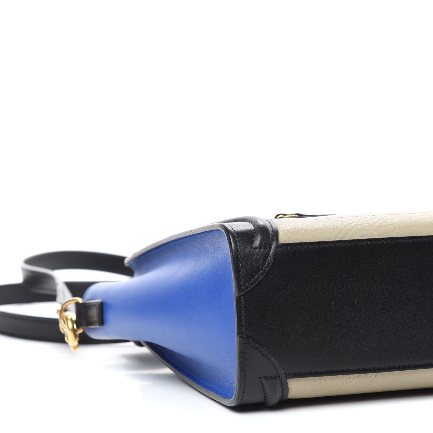 Celine Elephant Calfskin Nano Tri-Color Luggage Beige 6 of 9