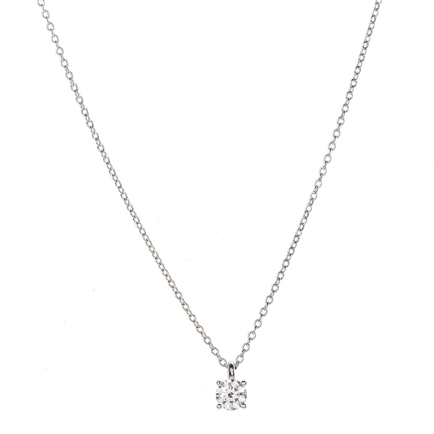 Platinum Diamond .27ctw Pendant Necklace