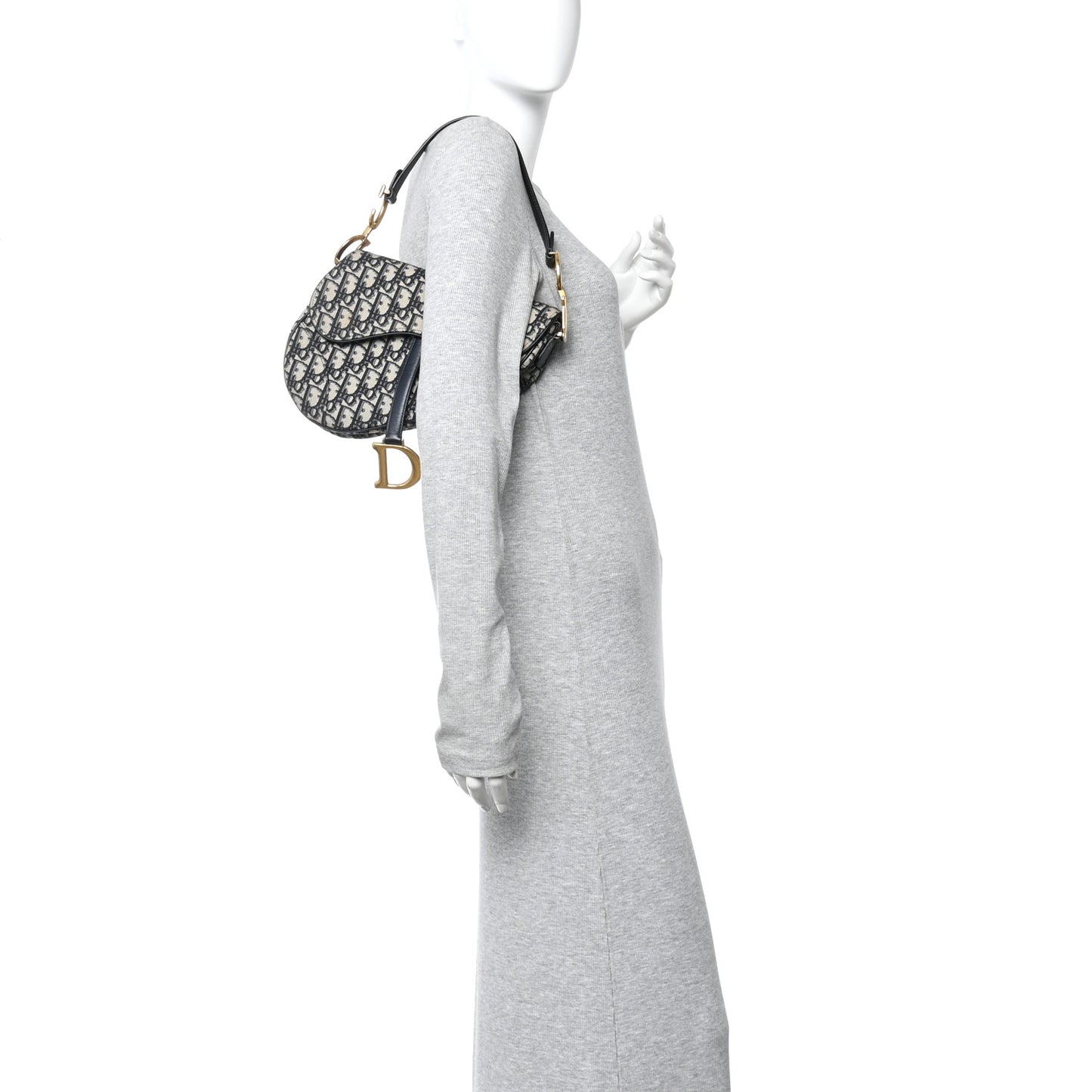 Oblique Saddle Bag Blue