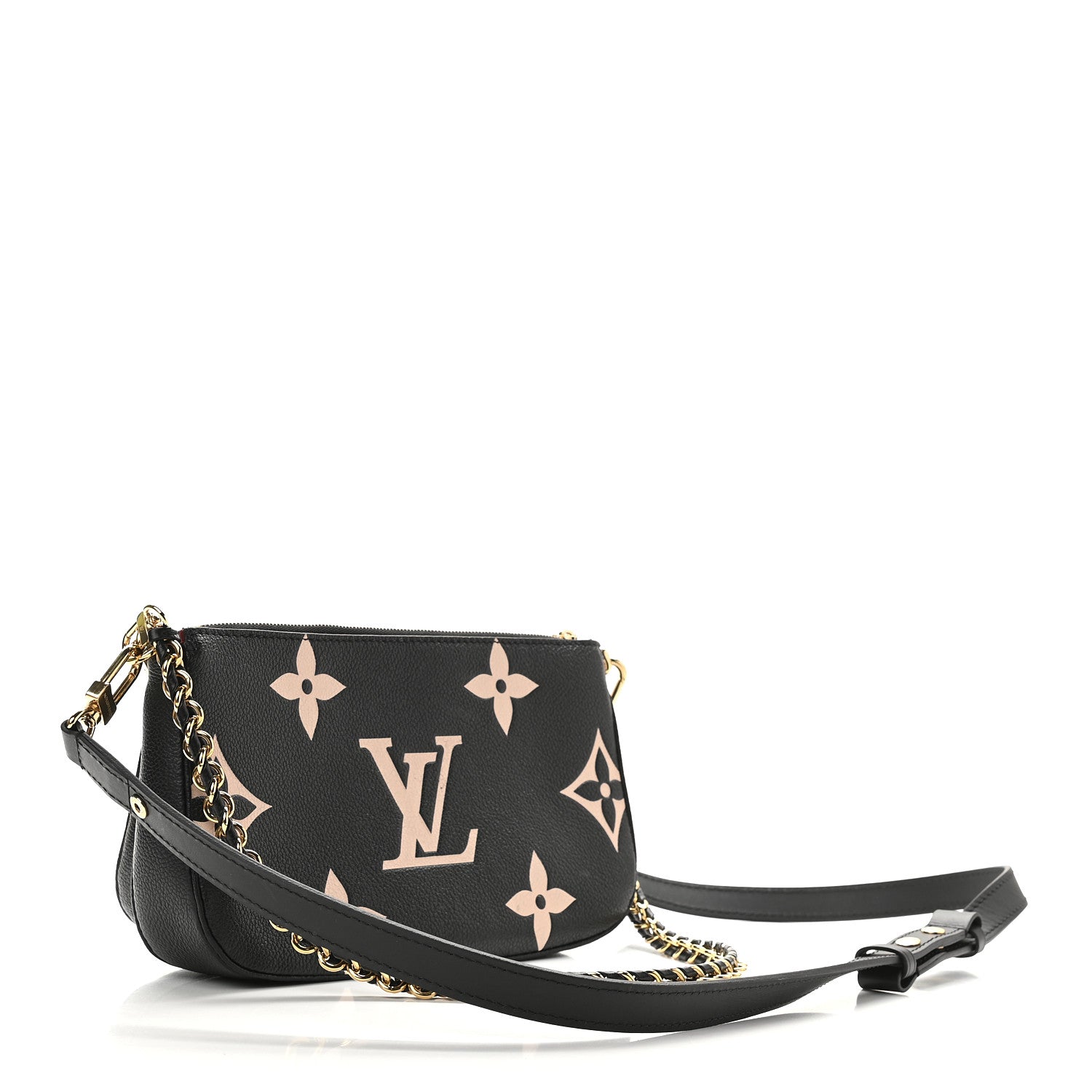 Louis Vuitton Empreinte Monogram Giant Multi Pochette Accessories Black Beige 4 of 9