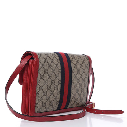 Gucci GG Supreme Monogram Medium Queen Margaret Shoulder Bag Red 3 of 13
