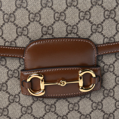 Gucci GG Supreme Monogram Horsebit 1955 Shoulder Bag Beige Brown Sugar 10 of 10