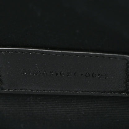 Saint Laurent Grain De Poudre Textured Mixed Matelasse Triquilt Monogram Clutch Black 7 of 7