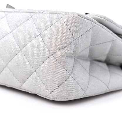 Chanel Metallic Canvas Space Charms 2.55 Reissue 226 Flap Silver 9 of 10