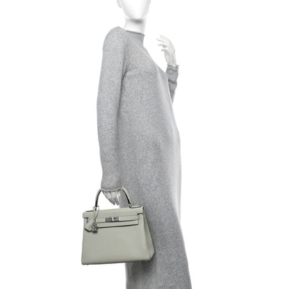 Hermes Togo Kelly Retourne 28 Gris Neve 2 of 13