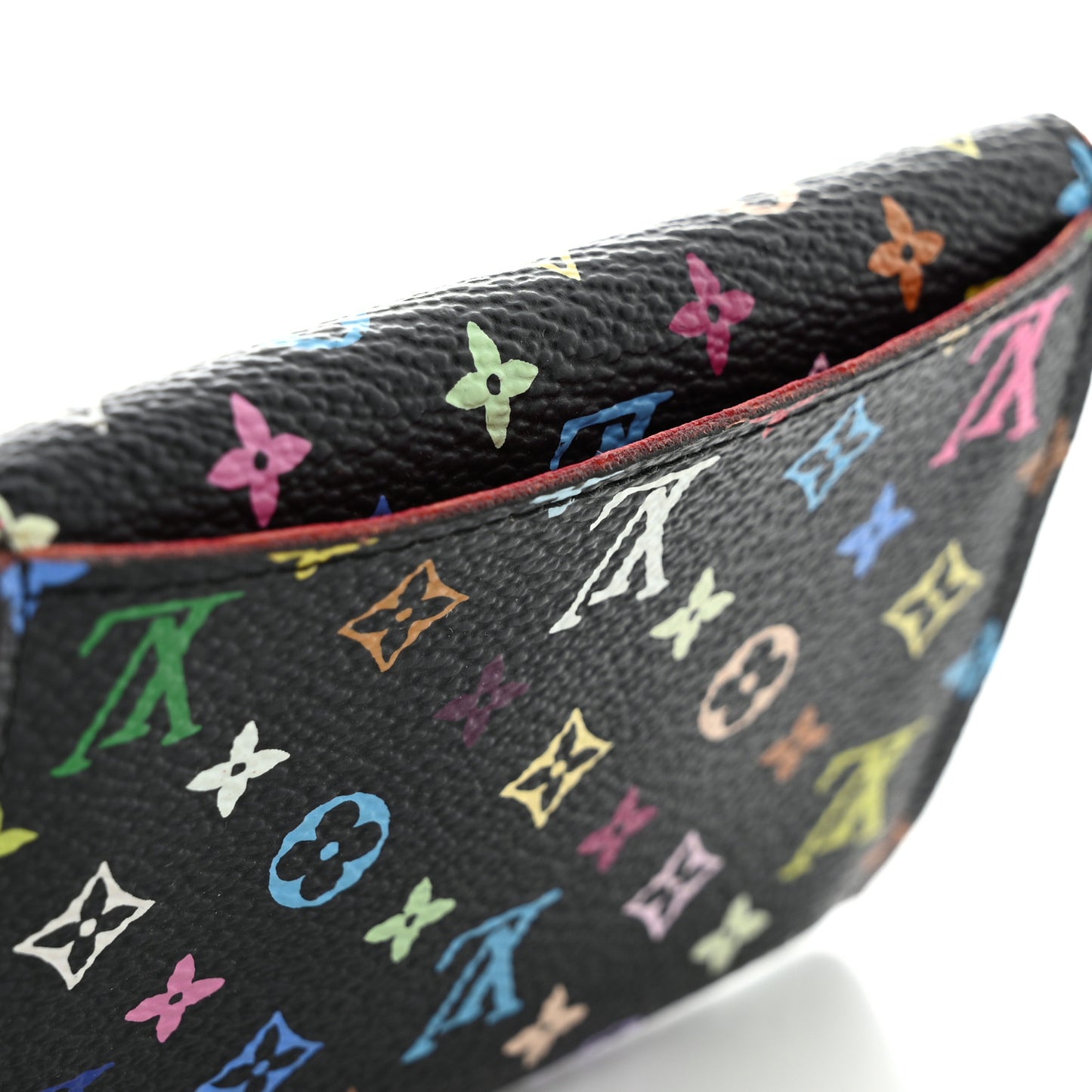 Monogram Multicolor Business Card Holder Black Grenade