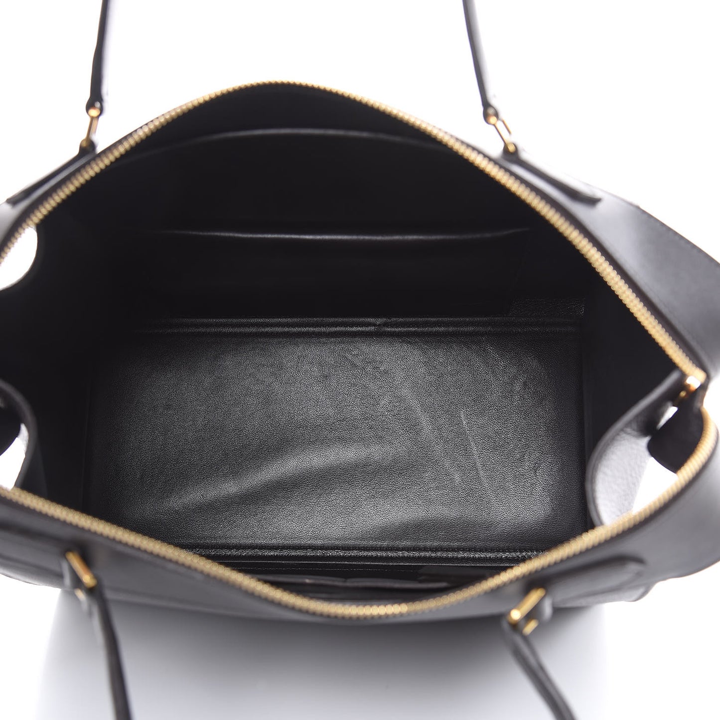 Goatskin Smooth Calfskin Small Ring Bag Dark Taupe