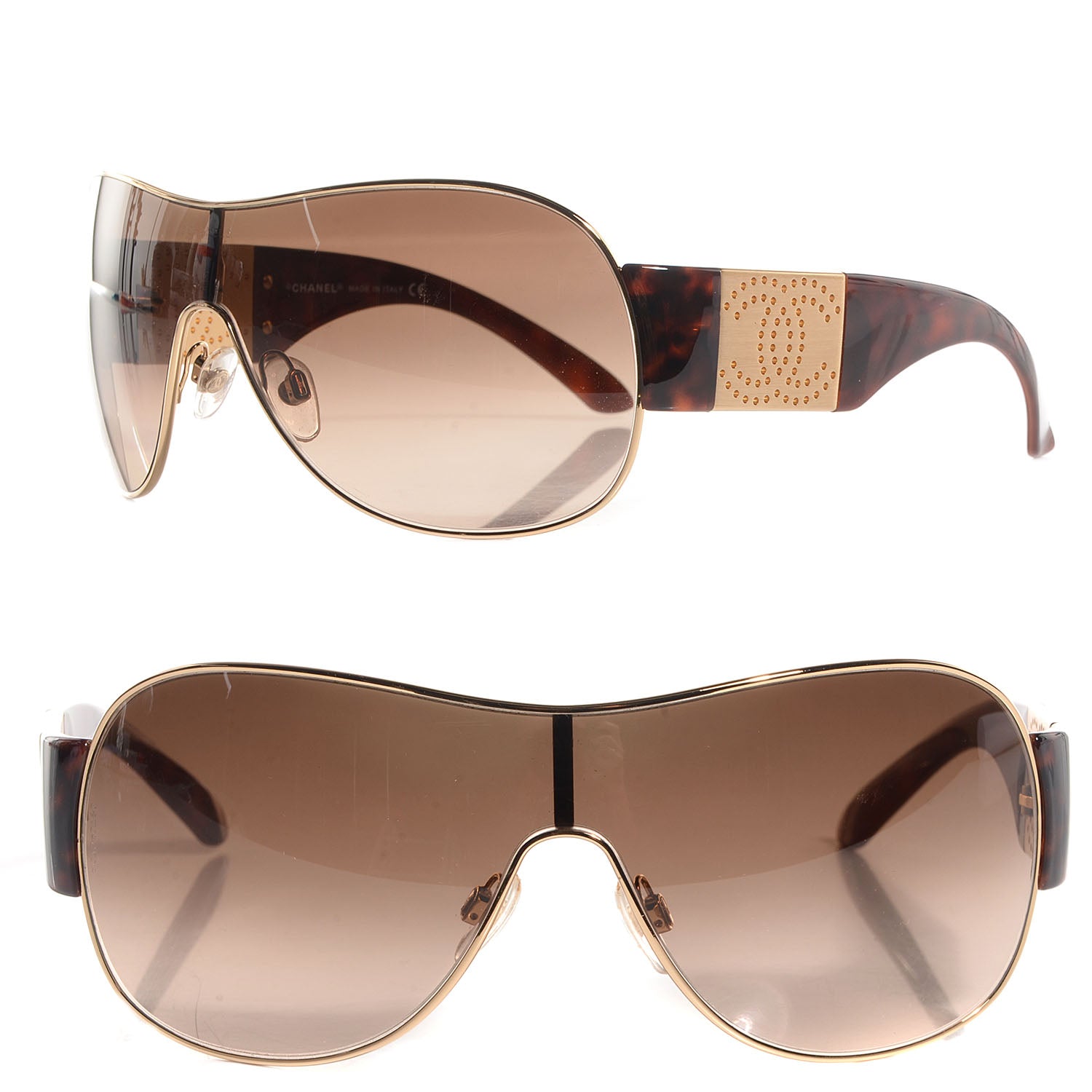 Chanel Tortoise Shell Sunglasses 4154 Brown 1 of 5